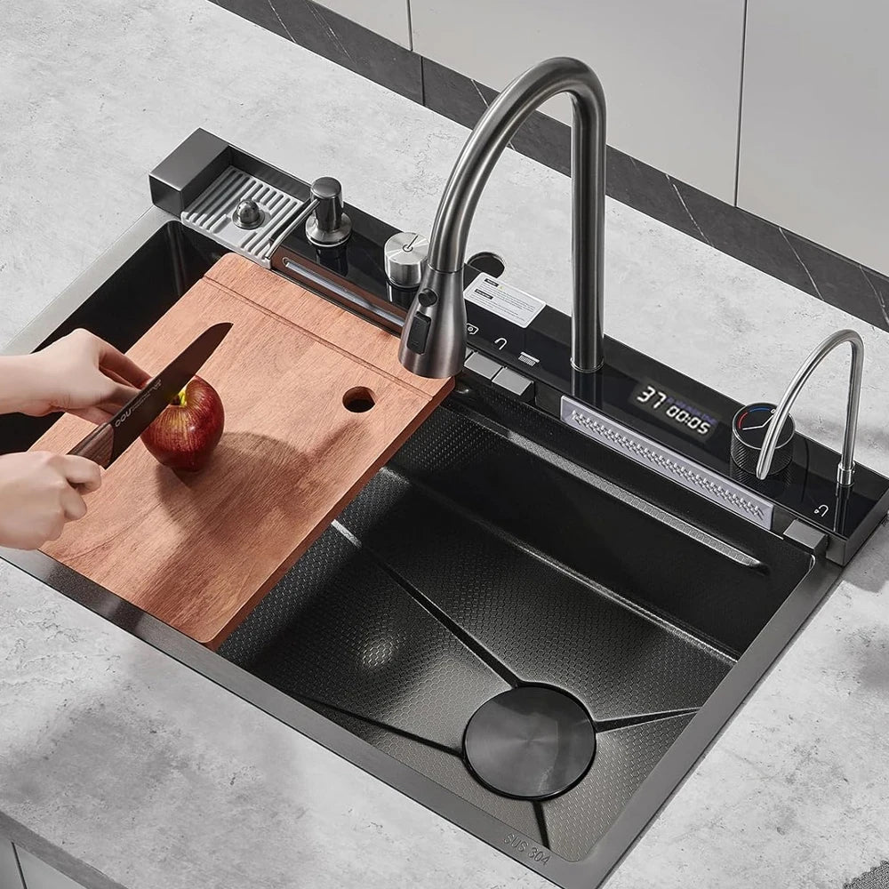Waterfall Temperature - Kitchen Sink