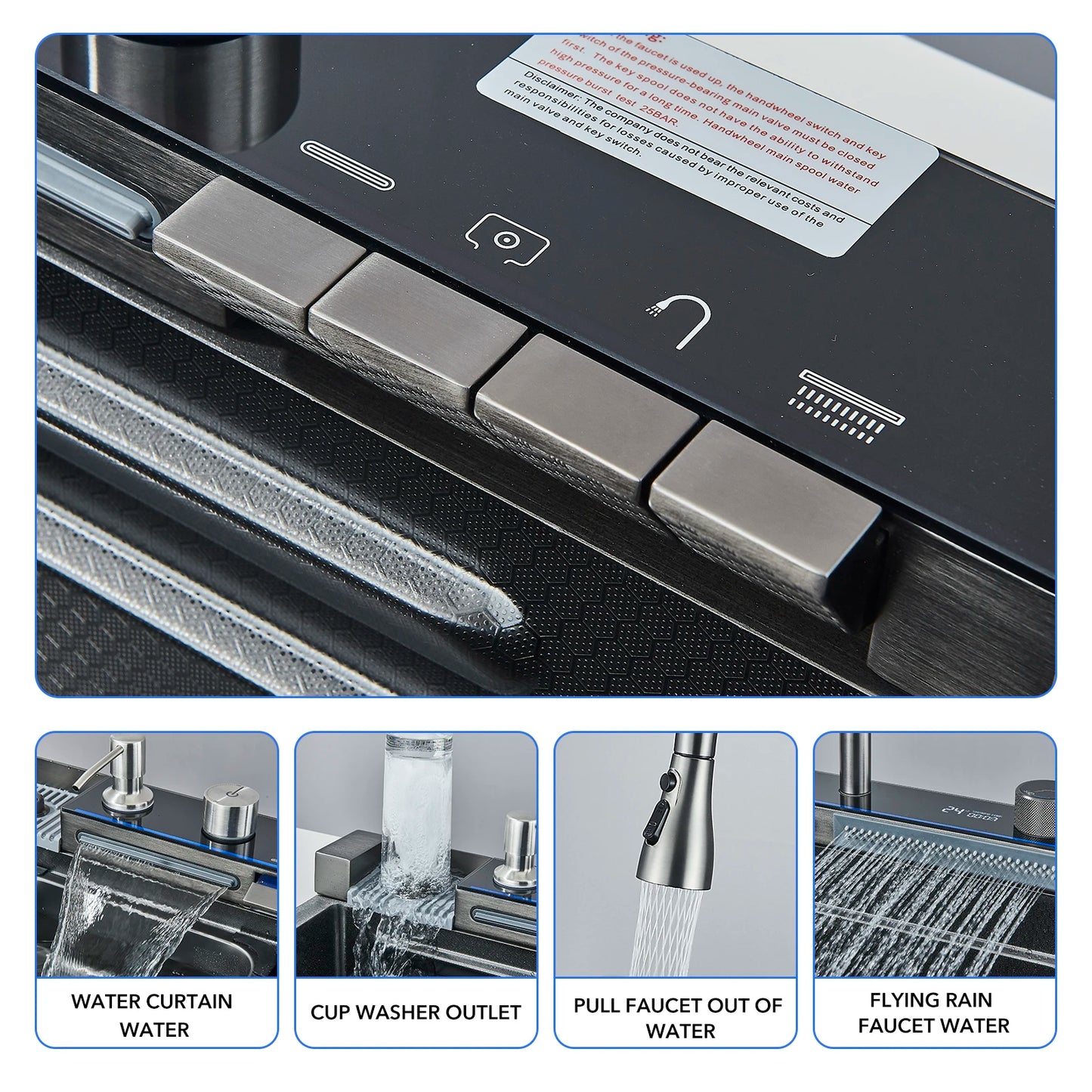 Waterfall Temperature - Kitchen Sink